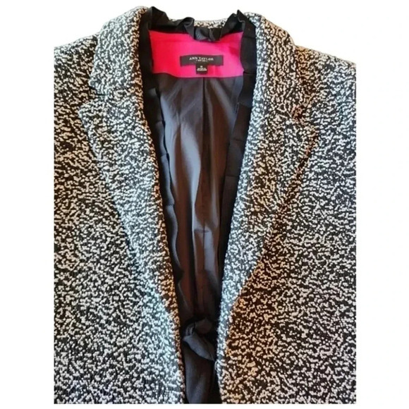 Ann Taylor Marble Black/White Dotted Blazer Jacket 6P NWT - Picture 5 of 12